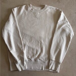 Uniqlo Men's Cream Crewneck Sweater (Size M)
